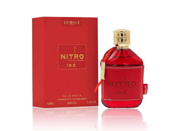 DUMONT NITRO RED EAU DE PARFUM PARA HOMBRES: FRAGANCIA FRUTAL, AMADERADA Y FLORAL DE LUJO, DURACIÓN PROLONGADA - 1