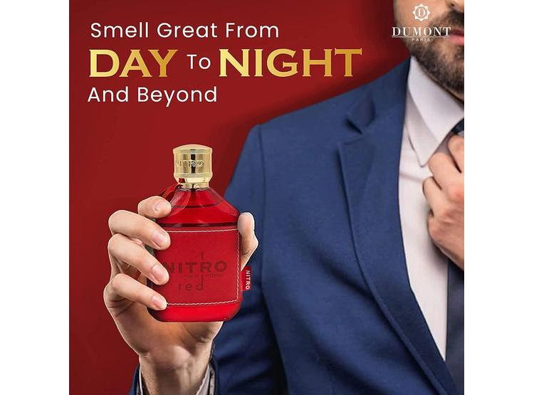 DUMONT NITRO RED EAU DE PARFUM PARA HOMBRES: FRAGANCIA FRUTAL, AMADERADA Y FLORAL DE LUJO, DURACIÓN PROLONGADA - 4