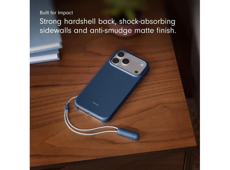 FUNDA ATRIL IPHONE 17 PRO MAX CON MAGSAFE, SOPORTE Y CONTROL DE CÁMARA, ACABADO MATE, COLOR AZUL ROCA - 5