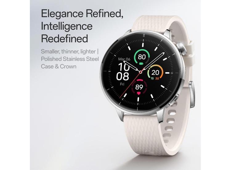 SMARTWATCH ONEPLUS WATCH 3 DISEÑO DE ACERO 43MM, 32GB PLATEADO - 4