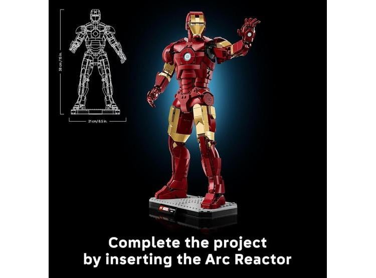 LEGO MARVEL IRON MAN MARK 3 EDICIÓN DE COLECCIONISTAS - SET DE CONSTRUCCIÓN CON MINIFIGURA PARA ADULTOS - 6