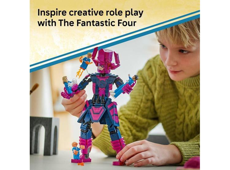 LEGO MARVEL 4 FANTÁSTICOS VS. GALACTUS - JUGUETE CON MINIFIGURAS DE SUPERHÉROES - 4