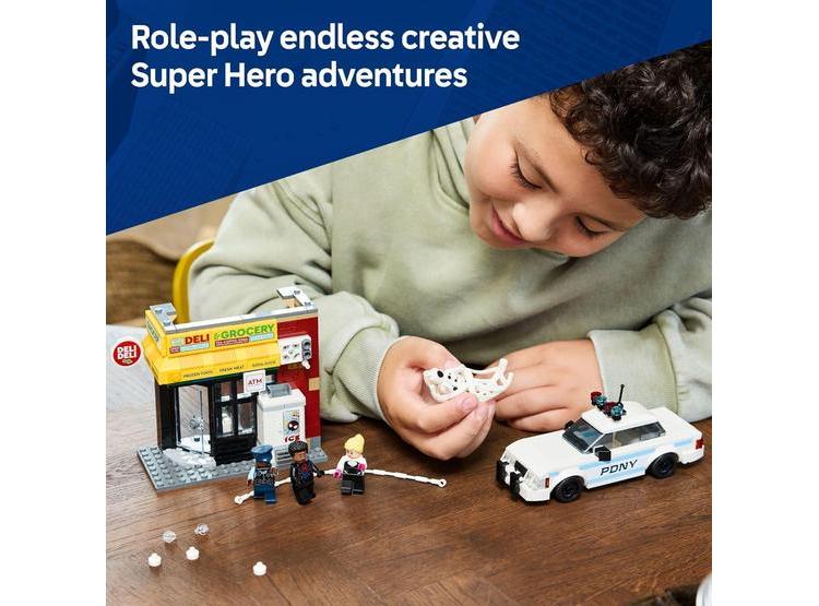 LEGO MARVEL: MILES MORALES VS. THE SPOT CON FIGURAS Y COCHE. DIVERSIÓN CREATIVA PARA NIÑOS DE 9 AÑOS O MÁS - 4