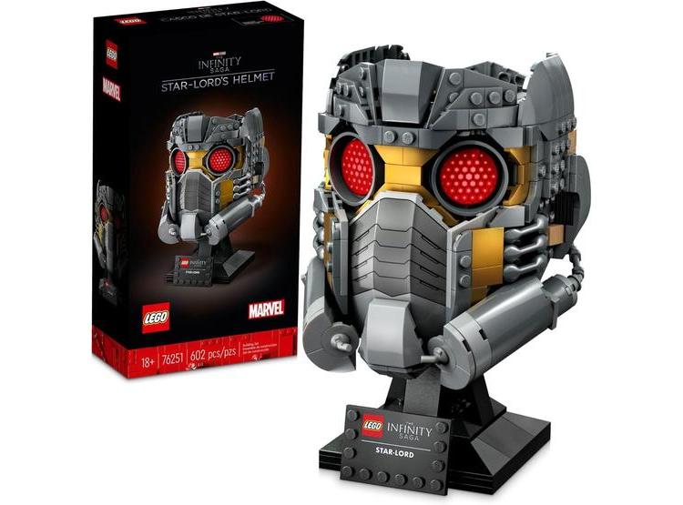 LEGO MARVEL 76251 CASCO DE STAR-LORD, MODELO COLECCIONABLE PARA ADULTOS Y DECORACIÓN DEL HOGAR - 1