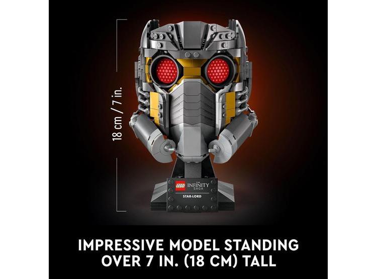 LEGO MARVEL 76251 CASCO DE STAR-LORD, MODELO COLECCIONABLE PARA ADULTOS Y DECORACIÓN DEL HOGAR - 2