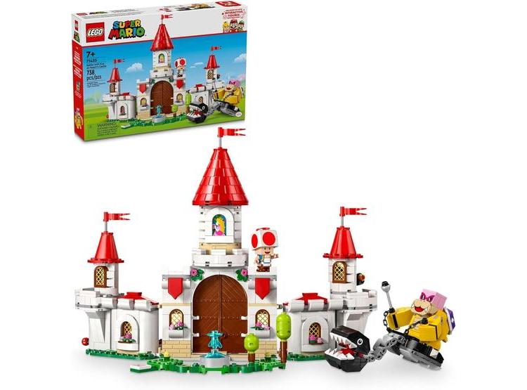 LEGO SUPER MARIO CON PERSONAJES DE NINTENDO, JUEGO DE CASTILLO DE PEACH CON ROY, SET DE CONSTRUCCIÓN PARA NIÑOS - 1
