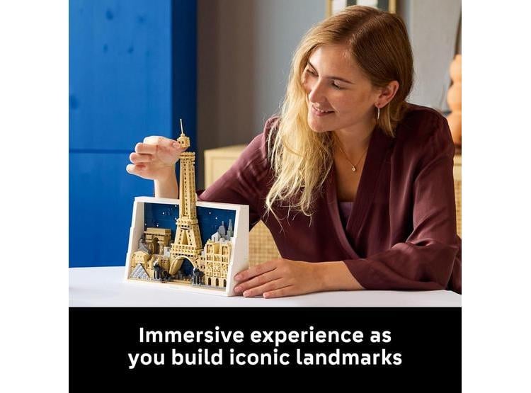 LEGO ARCHITECTURE PARÍS – SET DE CONSTRUCCIÓN PARA ADULTOS, DECO DIY, INCLUYE TORRE EIFFEL Y MÁS MONUMENTOS - 2