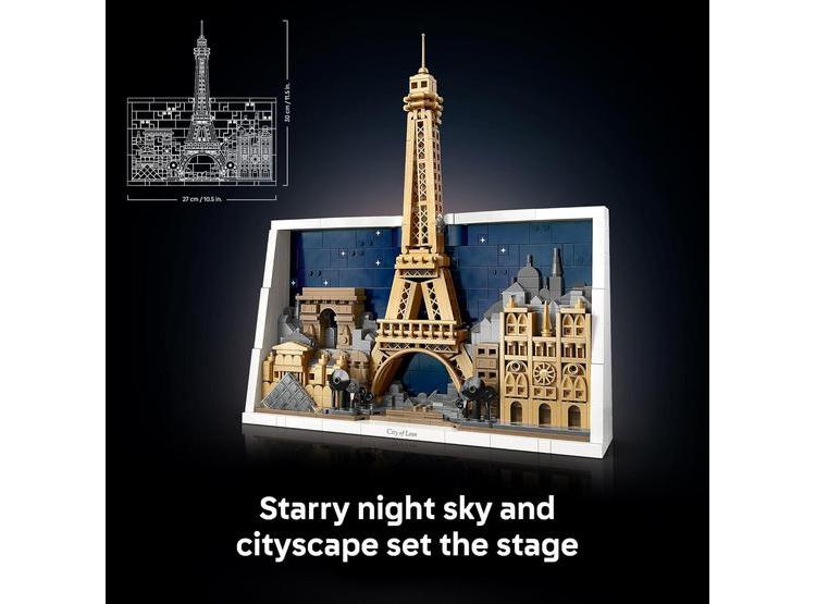 LEGO ARCHITECTURE PARÍS – SET DE CONSTRUCCIÓN PARA ADULTOS, DECO DIY, INCLUYE TORRE EIFFEL Y MÁS MONUMENTOS - 3