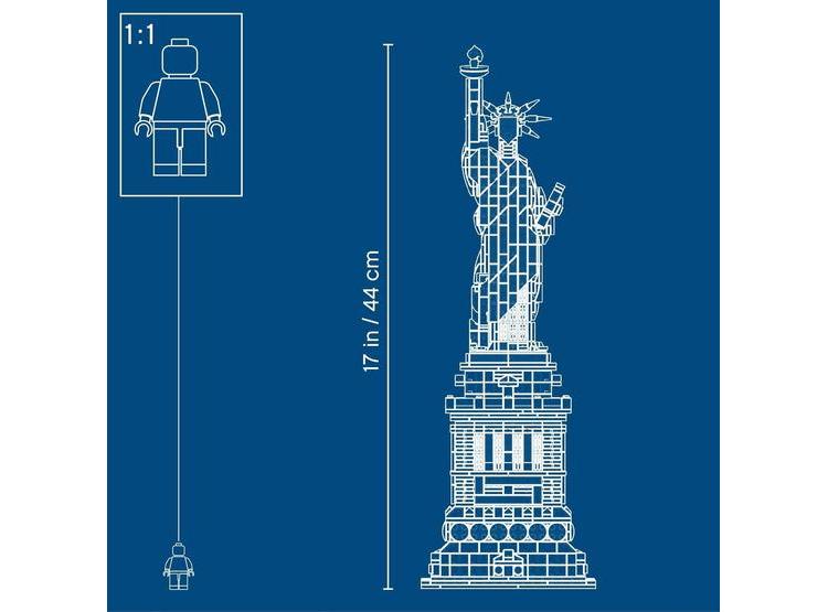 LEGO ARCHITECTURE 21042 SET ESTATUA DE LA LIBERTAD - COLECCIONABLE DE NUEVA YORK, DECORACIÓN CREATIVA - 6