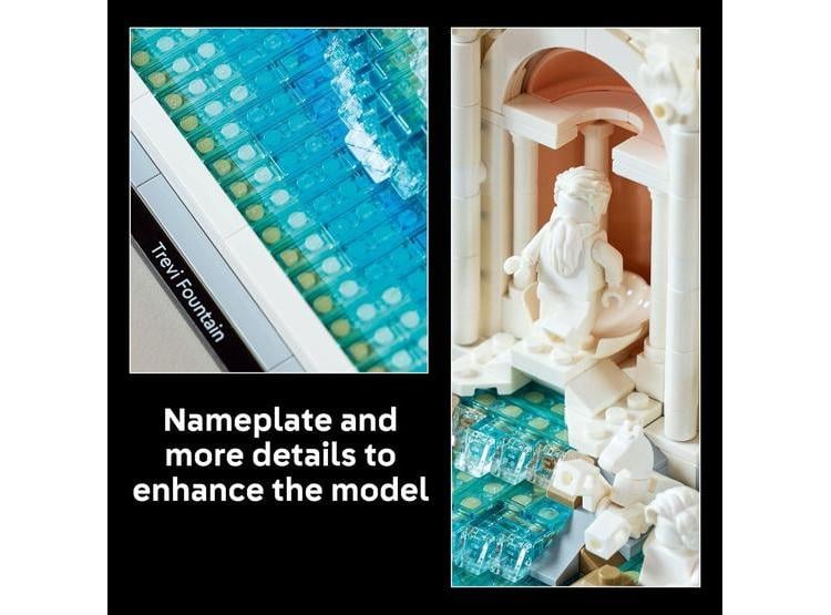LEGO ARCHITECTURE FUENTE DE TREVI - MODELO COLECCIONABLE PARA EXHIBICIÓN PARA ADULTOS - REGALO IDEAL - 5