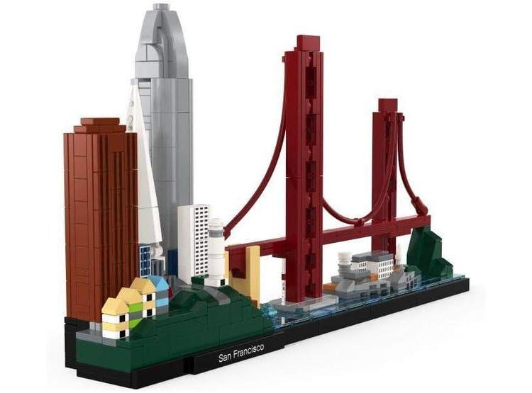 LEGO ARCHITECTURE SKYLINE SAN FRANCISCO CON ALCATRAZ, GOLDEN GATE Y MÁS - 3
