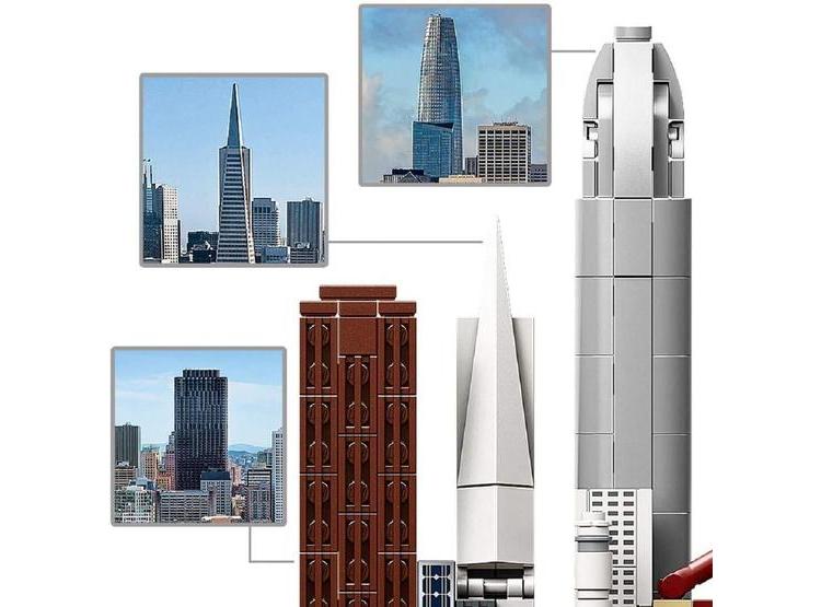 LEGO ARCHITECTURE SKYLINE SAN FRANCISCO CON ALCATRAZ, GOLDEN GATE Y MÁS - 5