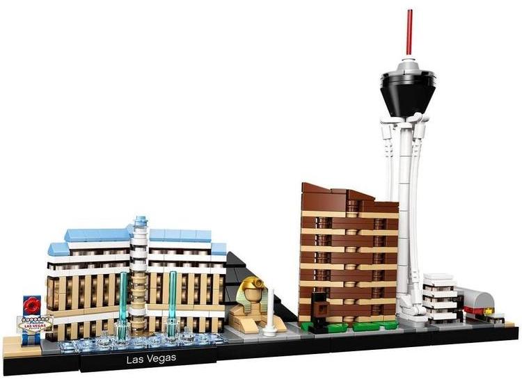 LEGO ARCHITECTURE LAS VEGAS, KIT DE CONSTRUCCIÓN DE 487 PIEZAS PARA RECREAR EL FAMOSO HORIZONTE DE LA CIUDAD - 3