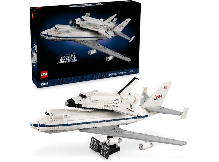 LEGO ICONS SHUTTLE CARRIER AIRCRAFT, MODELO DE NAVE ESPACIAL Y AVIÓN PARA ADULTOS, DECORACIÓN Y REGALO - 1