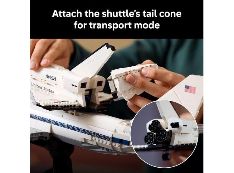 LEGO ICONS SHUTTLE CARRIER AIRCRAFT, MODELO DE NAVE ESPACIAL Y AVIÓN PARA ADULTOS, DECORACIÓN Y REGALO - 4