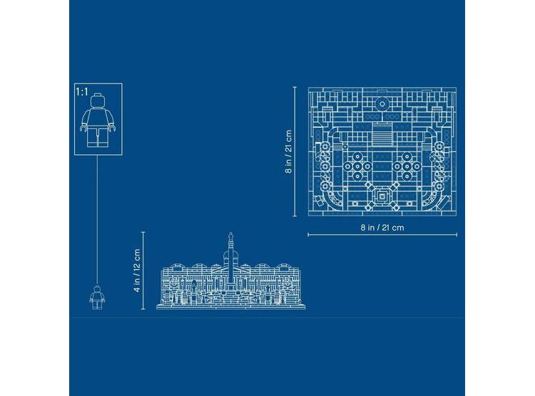 KIT LEGO ARCHITECTURE TRAFALGAR SQUARE, 1197 PIEZAS PARA ENTUSIASTAS DE LA ARQUITECTURA DE TODAS LAS EDADES - 6