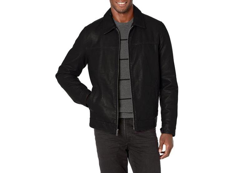 TOMMY HILFIGER CHAQUETA CLÁSICA DE CUERO SINTÉTICO CON FORRO ACOLCHADO PARA HOMBRE - 1