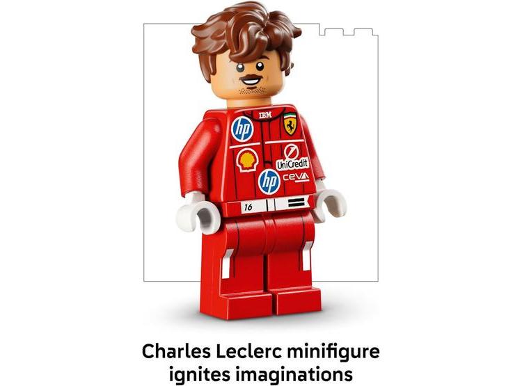 LEGO F1 CASCO CHARLES LECLERC - CONSTRUCCIÓN PARA ADOLESCENTES Y FANS DE LA FÓRMULA 1, INCLUYE MINIFIGURA Y SOPORTE - 4