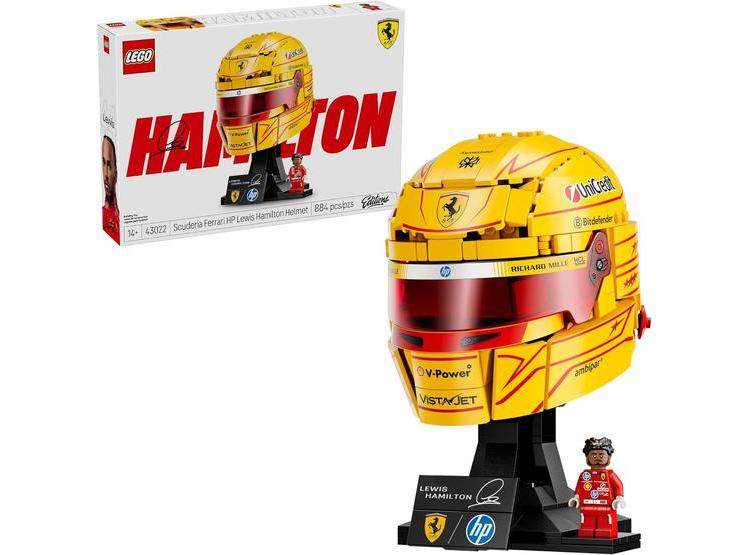 LEGO SCUDERIA FERRARI CASCO LEWIS HAMILTON JUEGO DE CONSTRUCCIÓN PARA ADOLESCENTES Y FANÁTICOS DE LA F1 - 1