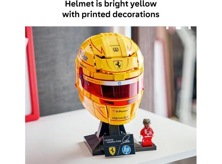 LEGO SCUDERIA FERRARI CASCO LEWIS HAMILTON JUEGO DE CONSTRUCCIÓN PARA ADOLESCENTES Y FANÁTICOS DE LA F1 - 2