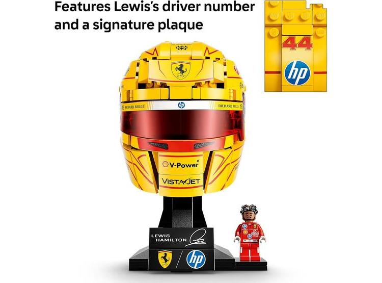 LEGO SCUDERIA FERRARI CASCO LEWIS HAMILTON JUEGO DE CONSTRUCCIÓN PARA ADOLESCENTES Y FANÁTICOS DE LA F1 - 3