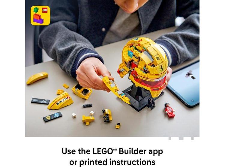 LEGO SCUDERIA FERRARI CASCO LEWIS HAMILTON JUEGO DE CONSTRUCCIÓN PARA ADOLESCENTES Y FANÁTICOS DE LA F1 - 5
