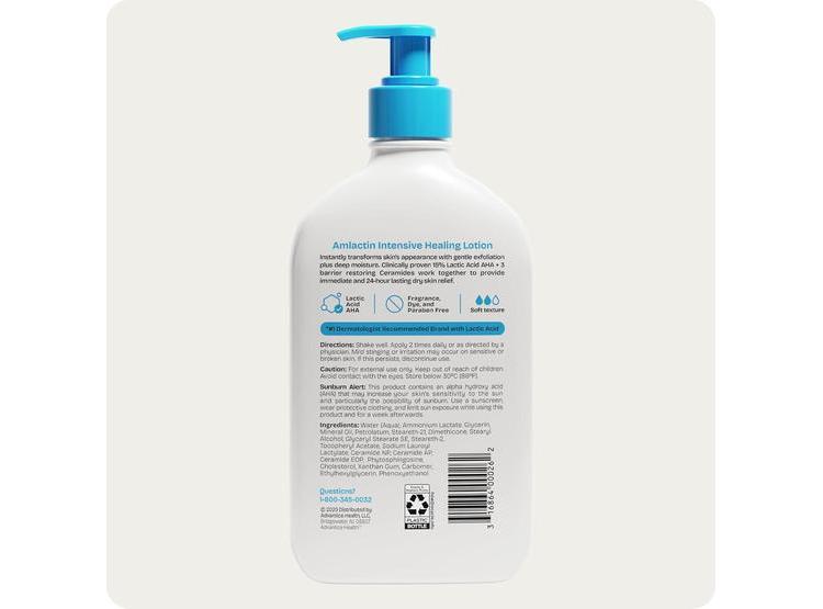 LOCIÓN CORPORAL AMLACTIN INTENSIVA PARA PIEL SECA CON ÁCIDO LÁCTICO AHA Y CERAMIDAS - 6
