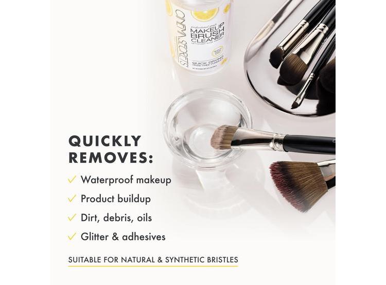LIMPIADOR PROFESIONAL DE BROCHAS DE MAQUILLAJE CINEMA SECRETS, SECADO RÁPIDO, SIN ENJUAGUE, PARA MAQUILLAJE RESISTENTE - 3