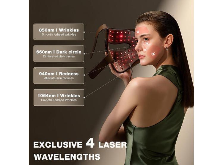 MÁSCARA DE LUZ LÁSER 4D JOVS: TERAPIA ANTIENVEJECIMIENTO CON TECNOLOGÍA FPT DE 4 LONGITUDES DE ONDA - 2