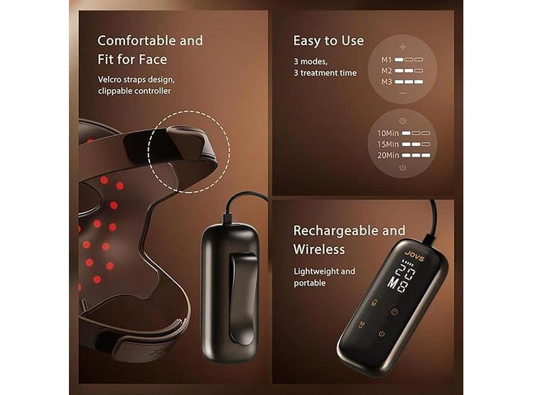 MÁSCARA DE LUZ LÁSER 4D JOVS: TERAPIA ANTIENVEJECIMIENTO CON TECNOLOGÍA FPT DE 4 LONGITUDES DE ONDA - 4