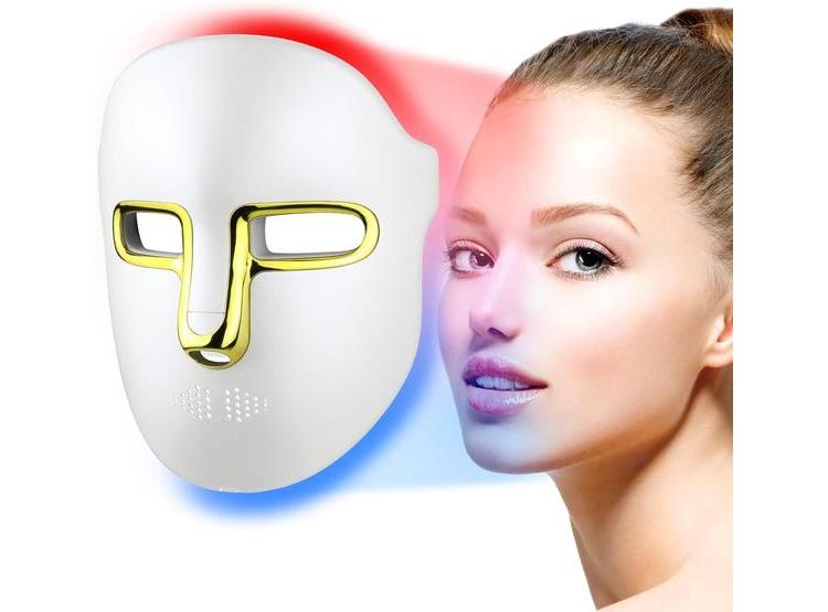 MÁSCARA FACIAL DE TERAPIA LED CON LUZ ROJA AZUL E INFRARROJA ANTIENVEJECIMIENTO TRATAMIENTO DE ACNÉ - 1