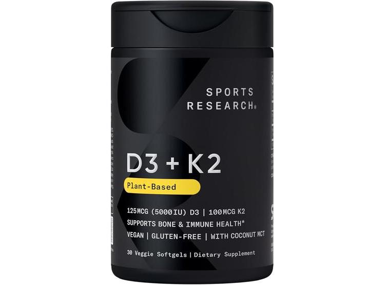 COMPLEMENTO VEGANO D3 + K2 CON ACEITE DE COCO, APOYA HUESOS FUERTES Y SALUD INMUNE - 1