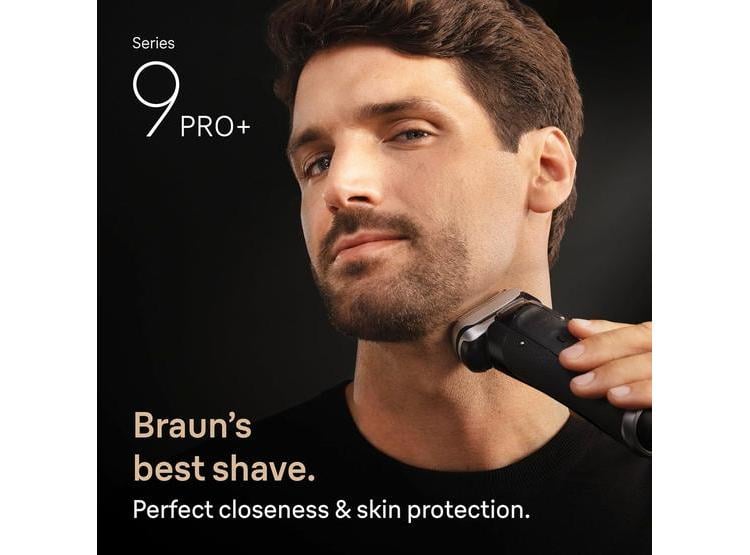 AFEITADORA BRAUN SERIES 9 PRO+ CON CENTRO SMARTCARE, PRO SENSOADAPT PARA USO HÚMEDO Y SECO, COLOR NEGRO - 3