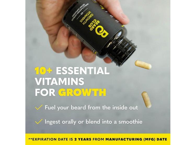 KIT THE BEARD CLUB PARA CRECIMIENTO DE BARBA: INCLUYE RODILLO, ACEITE, VITAMINAS, SPRAY, CHAMPÚ, CEPILLO. REGALO IDEAL - 4