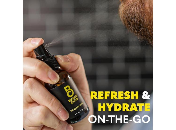 KIT THE BEARD CLUB PARA CRECIMIENTO DE BARBA: INCLUYE RODILLO, ACEITE, VITAMINAS, SPRAY, CHAMPÚ, CEPILLO. REGALO IDEAL - 7