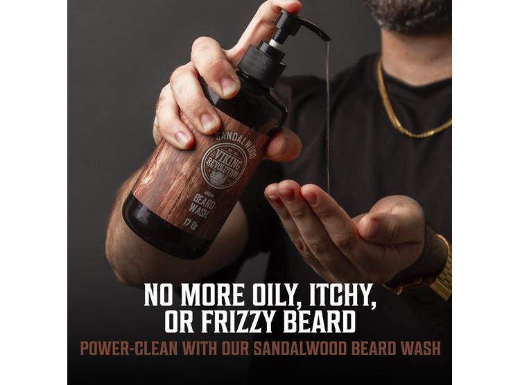 KIT DE CUIDADO PARA BARBA CON ACEITES DE ARGÁN Y JOJOBA, AROMA A SÁNDALO NATURAL - 2