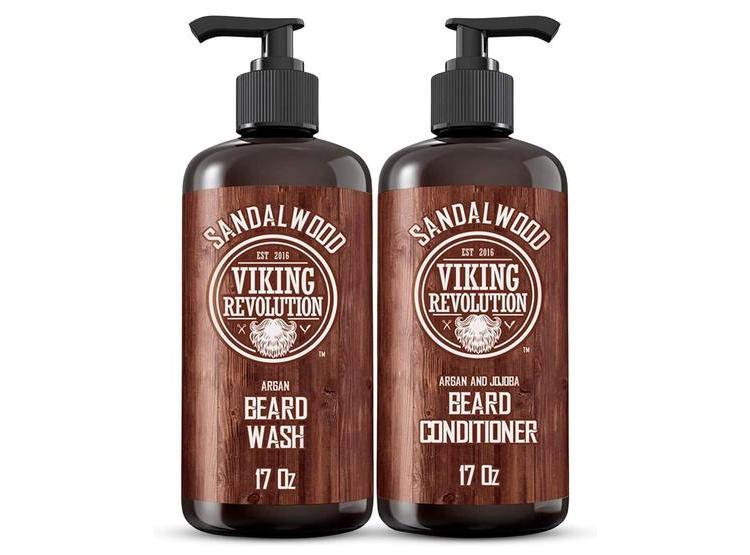 KIT DE CUIDADO PARA BARBA CON ACEITES DE ARGÁN Y JOJOBA, AROMA A SÁNDALO NATURAL - 8
