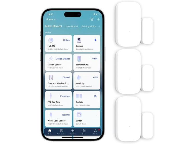 PAQUETE DE 3 SENSORES ZIGBEE AQARA PARA PUERTA Y VENTANA, AUTOMATIZACIÓN DEL HOGAR Y SEGURIDAD INFANTIL - 1