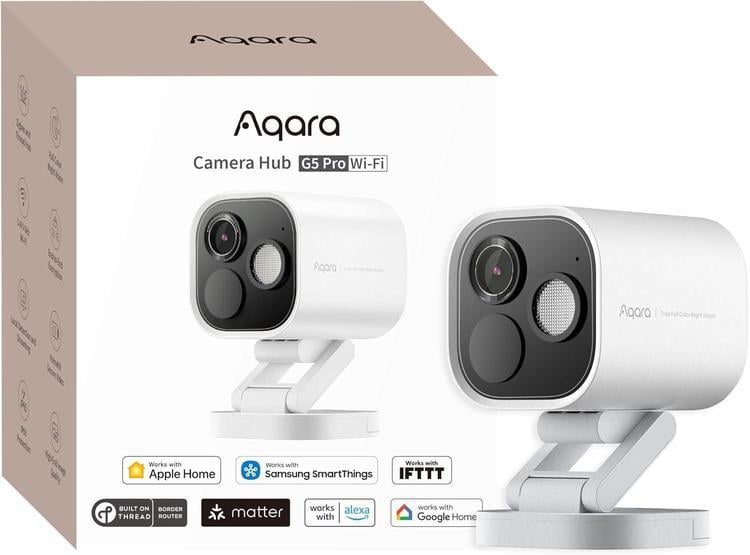 CÁMARA AQARA HUB G5 PRO 4MP WIFI, VISIÓN NOCTURNA A COLOR, DETECCIÓN AI, HOMEKIT VIDEO SEGURO Y ZIGBEE - 1