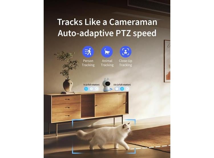 AQARA HUB CÁMARA 4K UHD G350, SEGURIDAD INTERIOR, ZOOM 9X, AI, HOMEKIT - 2