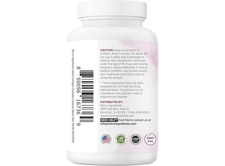 PÍLDORAS DE COLÁGENO CON BIOTINA, ÁCIDO HIALURÓNICO Y VITAMINA C. SIN OMG, SIN RELLENOS. 240 CÁPSULAS - 7