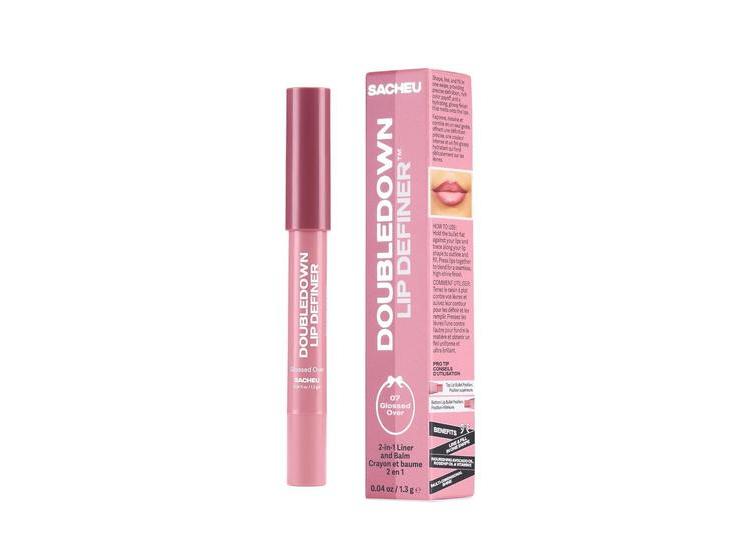 SACHEU DOUBLEDOWN LIP DEFINER: DELINEADOR Y BÁLSAMO LABIAL 2 EN 1 CON COLOR SATINADO Y ACEITES NUTRITIVOS - 10