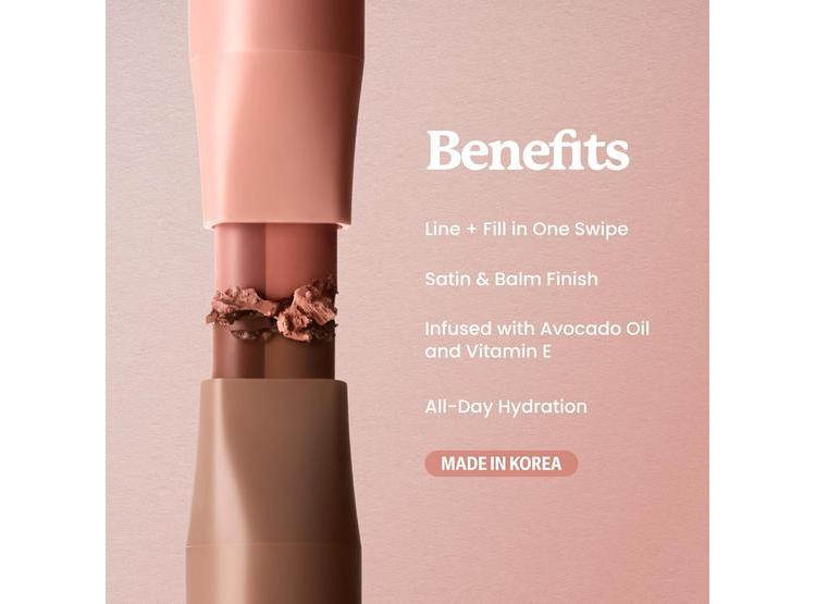 SACHEU DOUBLEDOWN LIP DEFINER: DELINEADOR Y BÁLSAMO LABIAL 2 EN 1 CON COLOR SATINADO Y ACEITES NUTRITIVOS - 5
