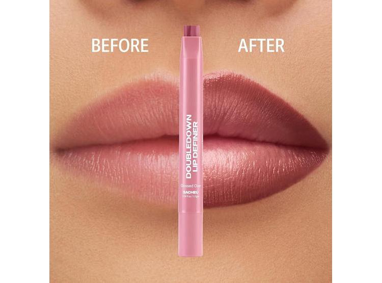 SACHEU DOUBLEDOWN LIP DEFINER: DELINEADOR Y BÁLSAMO LABIAL 2 EN 1 CON COLOR SATINADO Y ACEITES NUTRITIVOS - 8