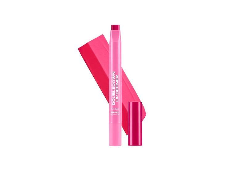 LIPSTICK SACHEU DOUBLEDOWN 2 EN 1 DELINEADOR Y BÁLSAMO - HOT TAKE - 1