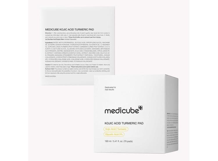 ALMOHADILLAS MEDICUBE CON ÁCIDO KÓJICO Y CÚRCUMA - CALMAN Y SUAVIZAN PIEL PROBLEMÁTICA, USO DIARIO - 6