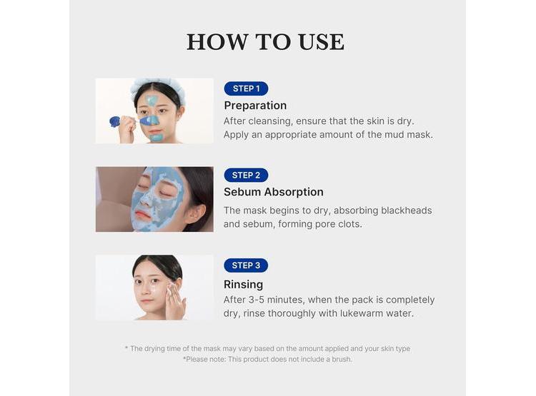 MEDICUBE MÁSCARA FACIAL COREANA DE BARRO AHA, BHA, PHA ENFRIAMIENTO, 100ML - 5