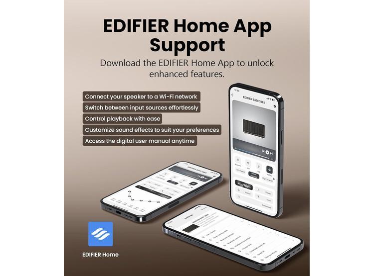 EDIFIER S300 ALTAVOZ HI-FI DE ALTA RESOLUCIÓN CON BLUETOOTH Y ENTRADAS AIRPLAY 2, IDEAL PARA EMPAREJAMIENTO INALÁMBRICO - 9