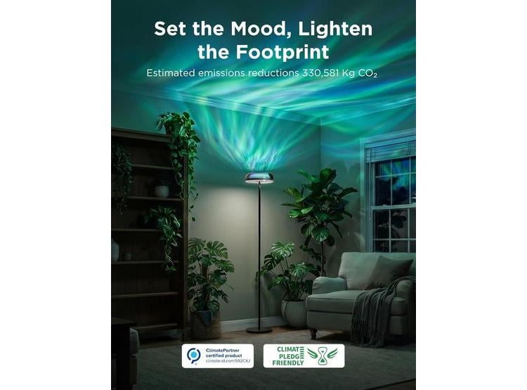 LÁMPARA DE PIE GOVEE UPLIGHTER CON PROYECTOR RGBIC PARA SALA Y DORMITORIO, COMPATIBLE CON ALEXA Y MATTER - 3