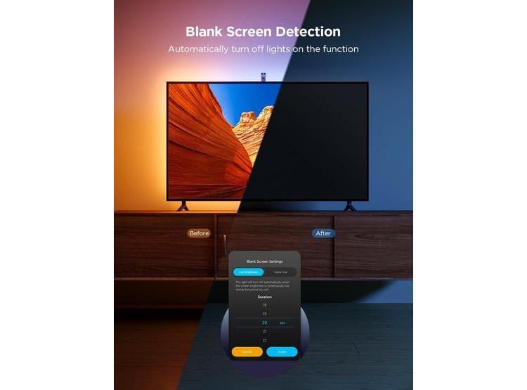 RETROILUMINACIÓN DE TV GOVEE 3 LITE CON TIRA LED RGBICW DE 4 COLORES, SINCRONIZACIÓN A TVS 75-85, CONTROL DE VOZ Y APP - 5